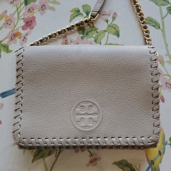 Tory Burch Marion Combo Crossbody - Silver Maple - Picture 2 of 14